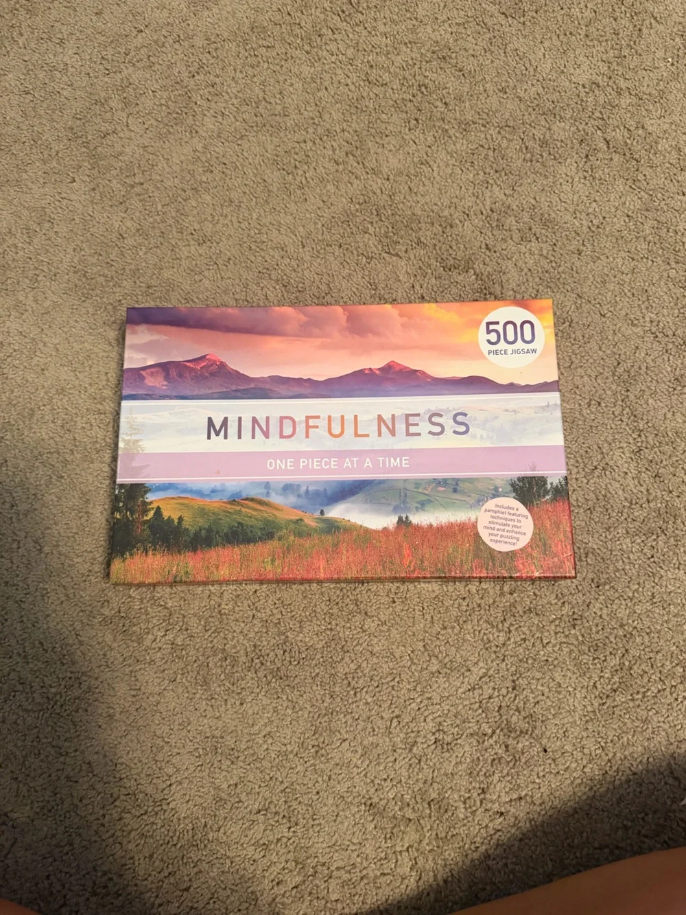 Mindfulness 500-Piece Jigsaw Puzzle - Sunset Landscape